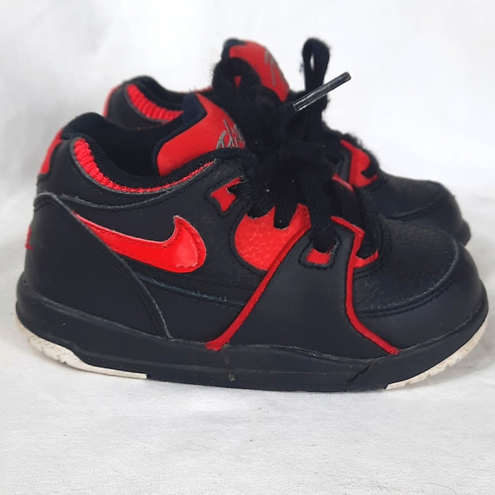 Nike Air Flight 2012 Toddler Shoes Size 8C  Black University Red  318765-006